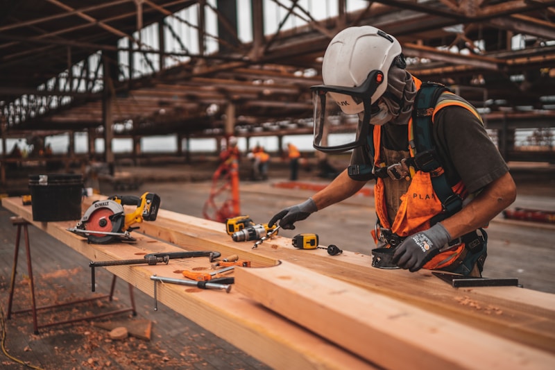 General contractor on a job site